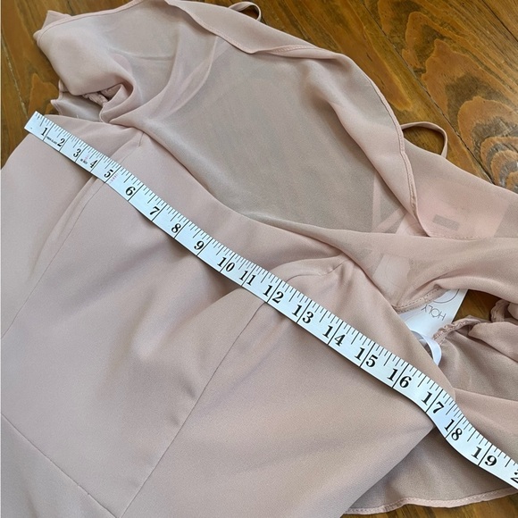 Hayley Paige NEW Prom Chiffon Occasions Bridesmaid Dress size 10 in Dusty Rose - Picture 10 of 16